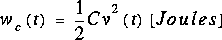 Formule Énergie stockée par un condensateur